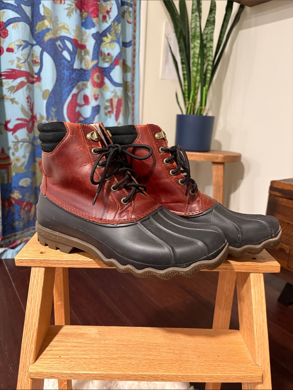 Sperry Men's Waterproof Duck Boots Size 9.5 - Brown & Black